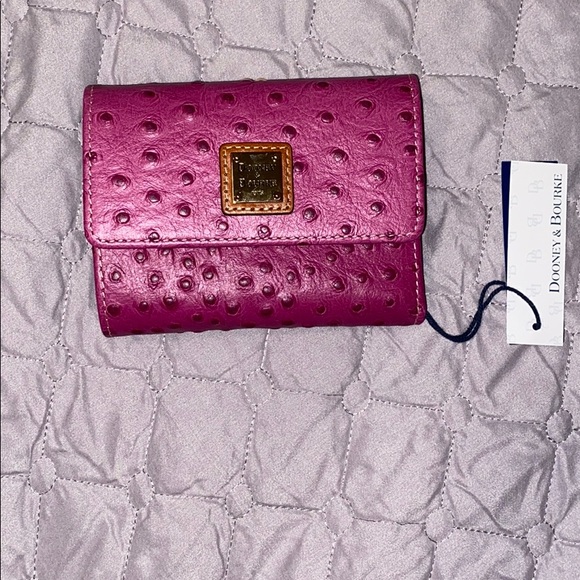 Dooney & Bourke Leather Flap Wallet & coin holder